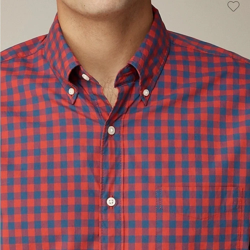 J crew slim fit Secret Wash cotton poplin shirt